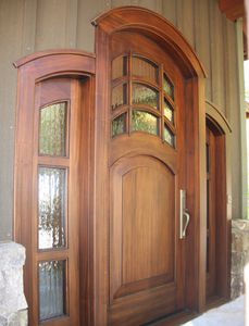 Puerta de entrada - BROCK 503 - AppWood - de madera / abatible