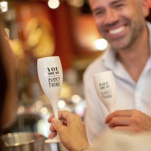 copa de cava de plástico reciclado