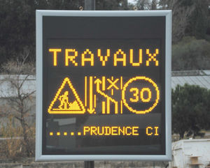 panel indicador de exterior