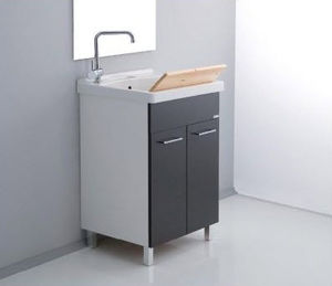 mueble para fregadero de madera