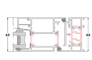 perfil para puerta de aluminio