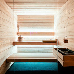 sauna finlandesa / para uso residencial / para el sector servicios / de madera