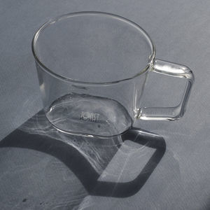 taza de vidrio