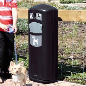 cubo de basura canino