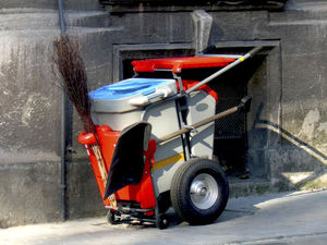 carrito para desechos