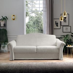 sofá cama / clásico / de terciopelo / 2 plazas