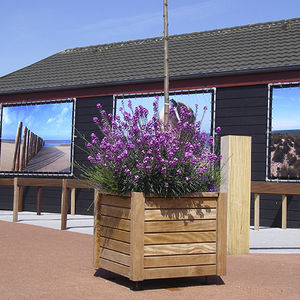 jardinera de madera