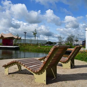 tumbona contemporánea