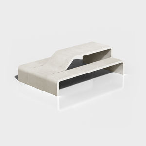 conjunto de mesa y banco contemporáneo