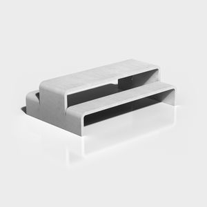 conjunto de mesa y banco contemporáneo