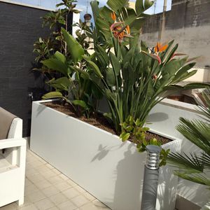 jardinera para huerto de chapa de acero