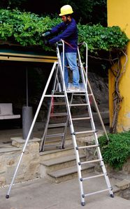 escalera elevada de trabajo