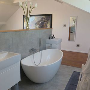 bañera ovalada
