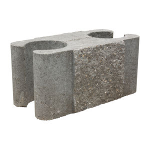 Bloque de hormigón macizo - GEOSTONE MINIFLAT - KB BLOK - para muro de