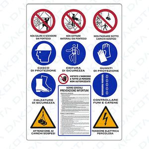 panel de información para obra