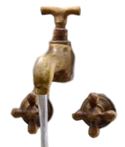 grifo bimando para lavabo