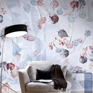 papel pintado contemporáneo / de fibra de celulosa / de fibras naturales / con motivos de la naturaleza