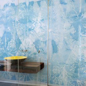 papel pintado moderno / de fibras naturales / de fibra de celulosa / con motivos de la naturaleza