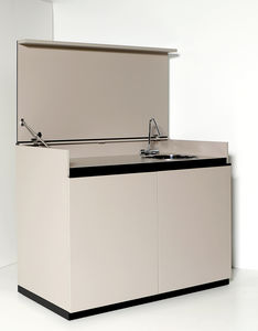 kitchenette compacta / de acero inoxidable / de aluminio anodizado / de exterior