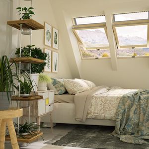 ventana de tejado de madera