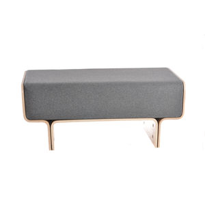 banqueta contemporánea / de tejido / de interior