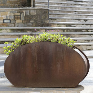 jardinera de acero galvanizado