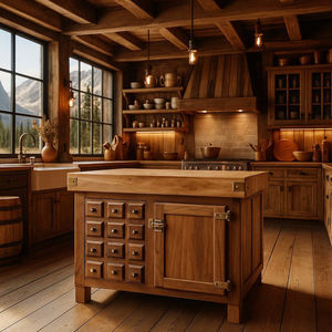 unidad de cocina de repisa