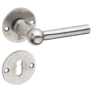 manilla para puerta / de bronce / clásica / acabado dorado