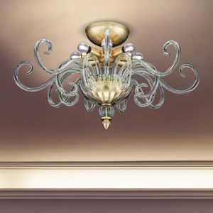 plafón contemporáneo / de cristal Swarovski® / de metal cromado / halógeno