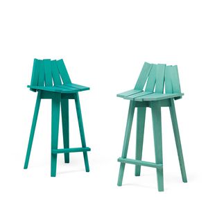 silla de bar contemporánea / de fresno