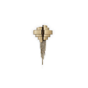 aplique contemporáneo / para salón / de latón / de latón chapado en oro