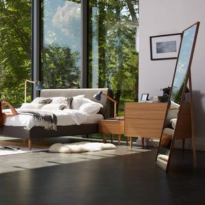 espejo de pie / para dormitorio / contemporáneo / rectangular