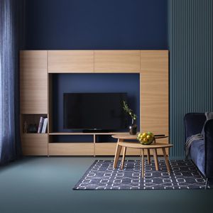 mueble TV contemporáneo / de roble / de nogal