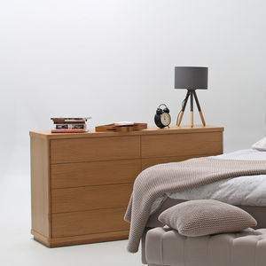 cómoda contemporánea / de madera lacada / de roble / de nogal