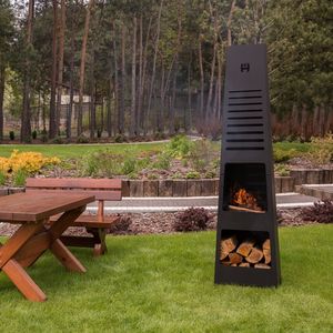 chimenea de leña
