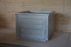 macetero para plantas grandes de zinc