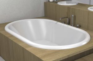 bañera ovalada