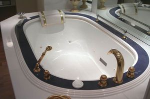 bañera ovalada