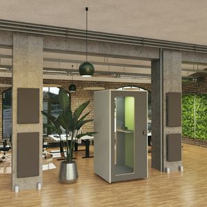 cabina telefónica para almacenamiento