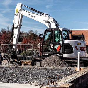 excavadora con orugas