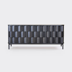 aparador contemporáneo / de roble / de abedul / negro