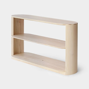 estantería baja / contemporánea / de roble / de madera maciza