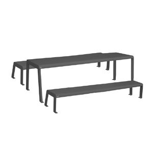 conjunto de mesa y banco contemporáneo