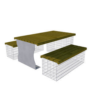 mesa de pícnic contemporánea