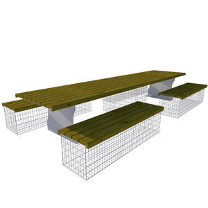 mesa de pícnic contemporánea