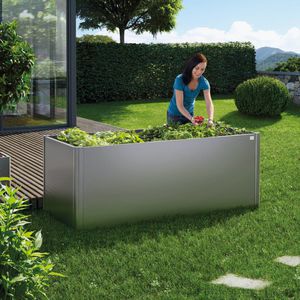jardinera para huerto de acero galvanizado