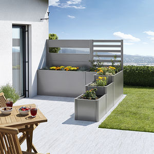 jardinera de acero galvanizado