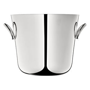 cubitera de metal plateado