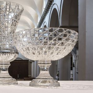 centro de mesa de cristal