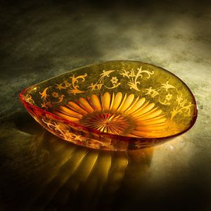 centro de mesa de cristal